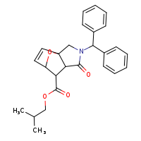 2-methylpropyl 3-(diphenylmethyl)-4-oxo-10-oxa-3-azatricyclo[5.2.1.0¹,?]dec-8-ene-6-carboxylate