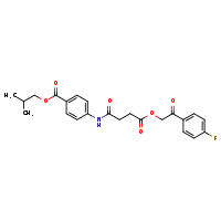 2-methylpropyl 4-{4-[2-(4-fluorophenyl)-2-oxoethoxy]-4-oxobutanamido}benzoate