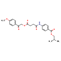 2-methylpropyl 4-{4-[2-(4-methoxyphenyl)-2-oxoethoxy]-4-oxobutanamido}benzoate
