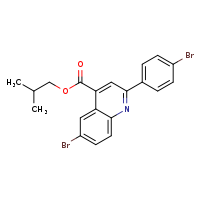 2-methylpropyl 6-bromo-2-(4-bromophenyl)quinoline-4-carboxylate