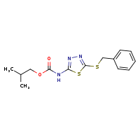 2-methylpropyl N-[5-(benzylsulfanyl)-1,3,4-thiadiazol-2-yl]carbamate
