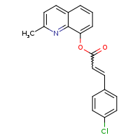 2-methylquinolin-8-yl (2E)-3-(4-chlorophenyl)prop-2-enoate