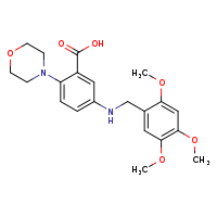 2-(morpholin-4-yl)-5-{[(2,4,5-trimethoxyphenyl)methyl]amino}benzoic acid