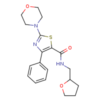 2-(morpholin-4-yl)-N-(oxolan-2-ylmethyl)-4-phenyl-1,3-thiazole-5-carboxamide