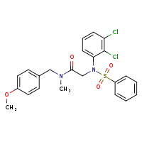 2-[N-(2,3-dichlorophenyl)benzenesulfonamido]-N-[(4-methoxyphenyl)methyl]-N-methylacetamide