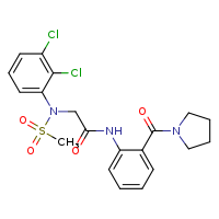 2-[N-(2,3-dichlorophenyl)methanesulfonamido]-N-[2-(pyrrolidine-1-carbonyl)phenyl]acetamide