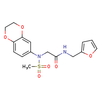 2-[N-(2,3-dihydro-1,4-benzodioxin-6-yl)methanesulfonamido]-N-(furan-2-ylmethyl)acetamide