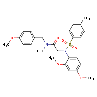 2-[N-(2,4-dimethoxyphenyl)-4-methylbenzenesulfonamido]-N-[(4-methoxyphenyl)methyl]-N-methylacetamide
