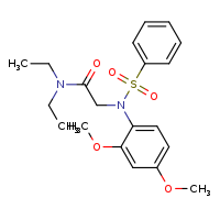 2-[N-(2,4-dimethoxyphenyl)benzenesulfonamido]-N,N-diethylacetamide