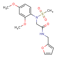 2-[N-(2,4-dimethoxyphenyl)methanesulfonamido]-N-(furan-2-ylmethyl)acetamide