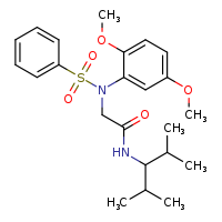 2-[N-(2,5-dimethoxyphenyl)benzenesulfonamido]-N-(2,4-dimethylpentan-3-yl)acetamide