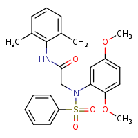 2-[N-(2,5-dimethoxyphenyl)benzenesulfonamido]-N-(2,6-dimethylphenyl)acetamide