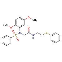 2-[N-(2,5-dimethoxyphenyl)benzenesulfonamido]-N-[2-(phenylsulfanyl)ethyl]acetamide