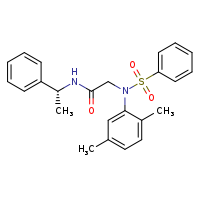 2-[N-(2,5-dimethylphenyl)benzenesulfonamido]-N-[(1R)-1-phenylethyl]acetamide