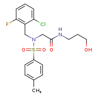 2-{N-[(2-chloro-6-fluorophenyl)methyl]-4-methylbenzenesulfonamido}-N-(3-hydroxypropyl)acetamide