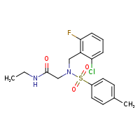 2-{N-[(2-chloro-6-fluorophenyl)methyl]-4-methylbenzenesulfonamido}-N-ethylacetamide