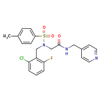 2-{N-[(2-chloro-6-fluorophenyl)methyl]-4-methylbenzenesulfonamido}-N-(pyridin-4-ylmethyl)acetamide