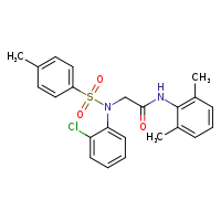 2-[N-(2-chlorophenyl)-4-methylbenzenesulfonamido]-N-(2,6-dimethylphenyl)acetamide