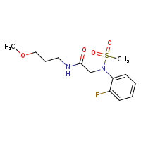2-[N-(2-fluorophenyl)methanesulfonamido]-N-(3-methoxypropyl)acetamide