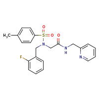 2-{N-[(2-fluorophenyl)methyl]-4-methylbenzenesulfonamido}-N-(pyridin-2-ylmethyl)acetamide