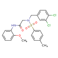 2-{N-[(3,4-dichlorophenyl)methyl]-4-methylbenzenesulfonamido}-N-(2-methoxyphenyl)acetamide