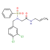 2-{N-[(3,4-dichlorophenyl)methyl]benzenesulfonamido}-N-(prop-2-en-1-yl)acetamide