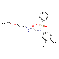 2-[N-(3,4-dimethylphenyl)benzenesulfonamido]-N-(3-ethoxypropyl)acetamide