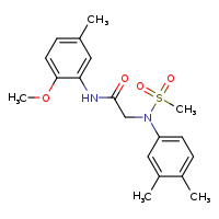 2-[N-(3,4-dimethylphenyl)methanesulfonamido]-N-(2-methoxy-5-methylphenyl)acetamide