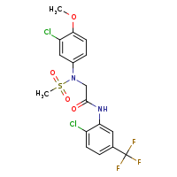 2-[N-(3-chloro-4-methoxyphenyl)methanesulfonamido]-N-[2-chloro-5-(trifluoromethyl)phenyl]acetamide