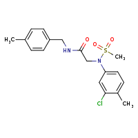 2-[N-(3-chloro-4-methylphenyl)methanesulfonamido]-N-[(4-methylphenyl)methyl]acetamide