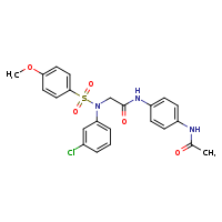 2-[N-(3-chlorophenyl)-4-methoxybenzenesulfonamido]-N-(4-acetamidophenyl)acetamide