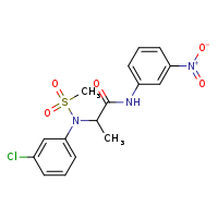 2-[N-(3-chlorophenyl)methanesulfonamido]-N-(3-nitrophenyl)propanamide