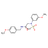2-[N-(3-methoxyphenyl)methanesulfonamido]-N-[(4-methoxyphenyl)methyl]acetamide