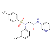 2-[N-(3-methylphenyl)-4-methylbenzenesulfonamido]-N-(pyridin-3-yl)acetamide