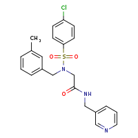 2-{N-[(3-methylphenyl)methyl]-4-chlorobenzenesulfonamido}-N-(pyridin-3-ylmethyl)acetamide