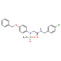 2-{N-[4-(benzyloxy)phenyl]methanesulfonamido}-N-[(4-chlorophenyl)methyl]acetamide