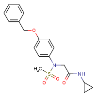 2-{N-[4-(benzyloxy)phenyl]methanesulfonamido}-N-cyclopropylacetamide