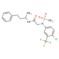 2-{N-[4-chloro-3-(trifluoromethyl)phenyl]methanesulfonamido}-N-(4-phenylbutan-2-yl)acetamide