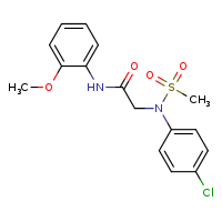 2-[N-(4-chlorophenyl)methanesulfonamido]-N-(2-methoxyphenyl)acetamide