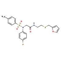 2-[N-(4-fluorophenyl)-4-methylbenzenesulfonamido]-N-{2-[(furan-2-ylmethyl)sulfanyl]ethyl}acetamide