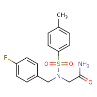 2-{N-[(4-fluorophenyl)methyl]-4-methylbenzenesulfonamido}acetamide
