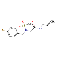 2-{N-[(4-fluorophenyl)methyl]methanesulfonamido}-N-(prop-2-en-1-yl)acetamide