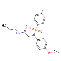 2-[N-(4-methoxyphenyl)-4-fluorobenzenesulfonamido]-N-propylacetamide