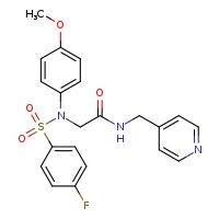 2-[N-(4-methoxyphenyl)-4-fluorobenzenesulfonamido]-N-(pyridin-4-ylmethyl)acetamide