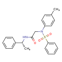 2-[N-(4-methylphenyl)benzenesulfonamido]-N-[(1R)-1-phenylethyl]acetamide