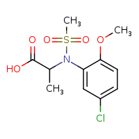 2-[N-(5-chloro-2-methoxyphenyl)methanesulfonamido]propanoic acid