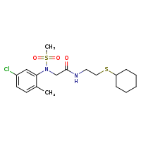 2-[N-(5-chloro-2-methylphenyl)methanesulfonamido]-N-[2-(cyclohexylsulfanyl)ethyl]acetamide