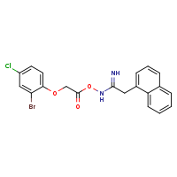 2-(naphthalen-1-yl)ethanimidamido 2-(2-bromo-4-chlorophenoxy)acetate