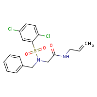 2-(N-benzyl-2,5-dichlorobenzenesulfonamido)-N-(prop-2-en-1-yl)acetamide
