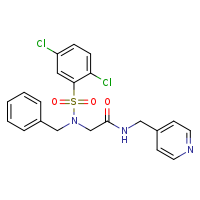 2-(N-benzyl-2,5-dichlorobenzenesulfonamido)-N-(pyridin-4-ylmethyl)acetamide